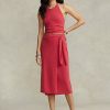 Jupes-pull portefeuille en cachemire Ralph Lauren rouges pour femmes