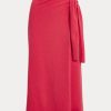 Jupes-pull portefeuille en cachemire Ralph Lauren rouges pour femmes