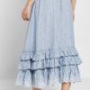 Jupes taille haute à volants bleues Ralph Lauren pour femmes Jupes taille haute à volants bleues Ralph Lauren pour femmes