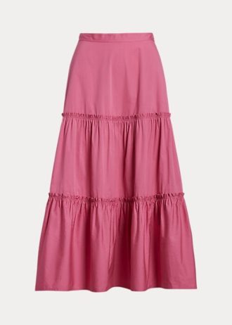 Jupes trapèze en coton fuchsia Ralph Lauren pour femme