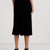 Jupes trapèze en velours noir Ralph Lauren pour femmes