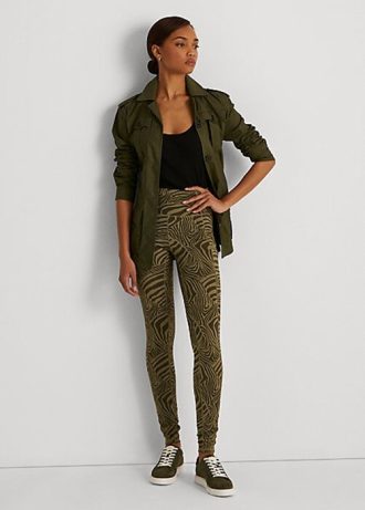 Leggings en jersey extensible à imprimé zèbre Olive Ralph Lauren pour femme