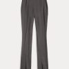 Leggings en sergé de laine extensible Ralph Lauren gris foncé pour femme