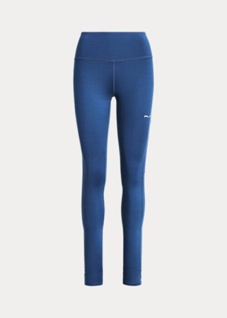 Leggings extensibles bleus Ralph Lauren pour femme