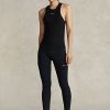 Leggings extensibles noirs Ralph Lauren pour femmes