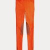 Leggings Jodhpur en daim et agneau extensible orange Ralph Lauren pour femme