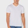 Lot de 2 t-shirts blancs à col en V Ralph Lauren Essential pour homme