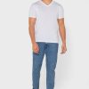 Lot de 2 t-shirts blancs à col en V Ralph Lauren Essential pour homme