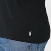 Lot de 2 t-shirts noirs à col en V pour homme Ralph Lauren Essential Lot de 2 t-shirts noirs à col en V pour homme Ralph Lauren Essential