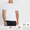Lot de 2 t-shirts ras du cou essentiels blancs Ralph Lauren pour homme Lot de 2 t-shirts ras du cou essentiels blancs Ralph Lauren pour homme
