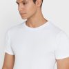 Lot de 2 t-shirts ras du cou essentiels blancs Ralph Lauren pour homme Lot de 2 t-shirts ras du cou essentiels blancs Ralph Lauren pour homme