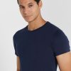 Lot de 2 t-shirts ras du cou essentiels bleu marine Ralph Lauren pour homme Lot de 2 t-shirts ras du cou essentiels bleu marine Ralph Lauren pour homme