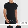 Lot de 2 t-shirts ras du cou essentiels noirs Ralph Lauren pour homme Lot de 2 t-shirts ras du cou essentiels noirs Ralph Lauren pour homme