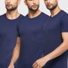 Lot de 3 t-shirts ras du cou assortis bleu marine Ralph Lauren pour homme Lot de 3 t-shirts ras du cou assortis bleu marine Ralph Lauren pour homme