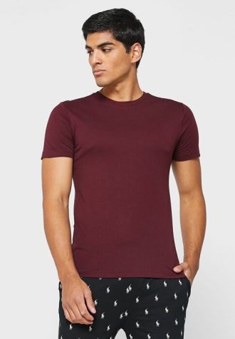 Lot de 3 t-shirts ras du cou assortis rouges pour hommes Ralph Lauren