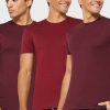 Lot de 3 t-shirts ras du cou assortis rouges pour hommes Ralph Lauren