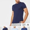 Lot de 3 t-shirts ras du cou bleus assortis pour homme Ralph Lauren