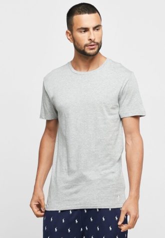 Lot de 3 t-shirts ras du cou gris assortis pour homme Ralph Lauren