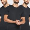 Lot de 3 t-shirts ras du cou noirs assortis pour homme Ralph Lauren Lot de 3 t-shirts ras du cou noirs assortis pour homme Ralph Lauren