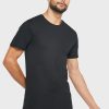 Lot de 3 t-shirts ras du cou noirs assortis pour homme Ralph Lauren Lot de 3 t-shirts ras du cou noirs assortis pour homme Ralph Lauren