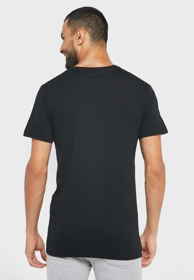 Lot de 3 t-shirts ras du cou noirs assortis pour homme Ralph Lauren Lot de 3 t-shirts ras du cou noirs assortis pour homme Ralph Lauren