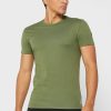 Lot de 3 t-shirts ras du cou verts assortis pour hommes Ralph Lauren