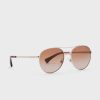 Lunettes de soleil aviateur argentées Ralph Lauren 0Ra4135 pour femme Lunettes de soleil aviateur argentées Ralph Lauren 0Ra4135 pour femme