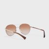 Lunettes de soleil aviateur argentées Ralph Lauren 0Ra4135 pour femme Lunettes de soleil aviateur argentées Ralph Lauren 0Ra4135 pour femme
