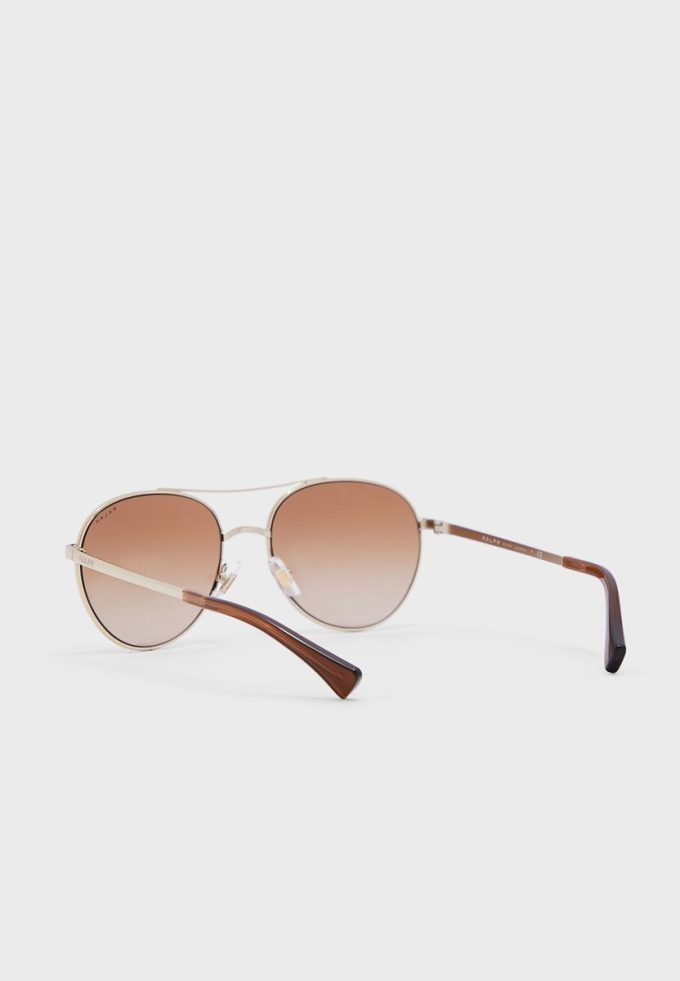 Lunettes de soleil aviateur argentées Ralph Lauren 0Ra4135 pour femme Lunettes de soleil aviateur argentées Ralph Lauren 0Ra4135 pour femme