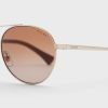 Lunettes de soleil aviateur argentées Ralph Lauren 0Ra4135 pour femme Lunettes de soleil aviateur argentées Ralph Lauren 0Ra4135 pour femme