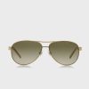 Lunettes de soleil aviateur dorées pour femme Ralph Lauren 0RA4004