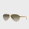 Lunettes de soleil aviateur dorées pour femme Ralph Lauren 0RA4004
