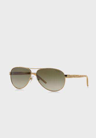 Lunettes de soleil aviateur dorées pour femme Ralph Lauren 0RA4004