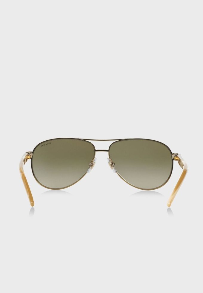 Lunettes de soleil aviateur dorées pour femme Ralph Lauren 0RA4004