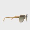 Lunettes de soleil aviateur dorées pour femme Ralph Lauren 0RA4004