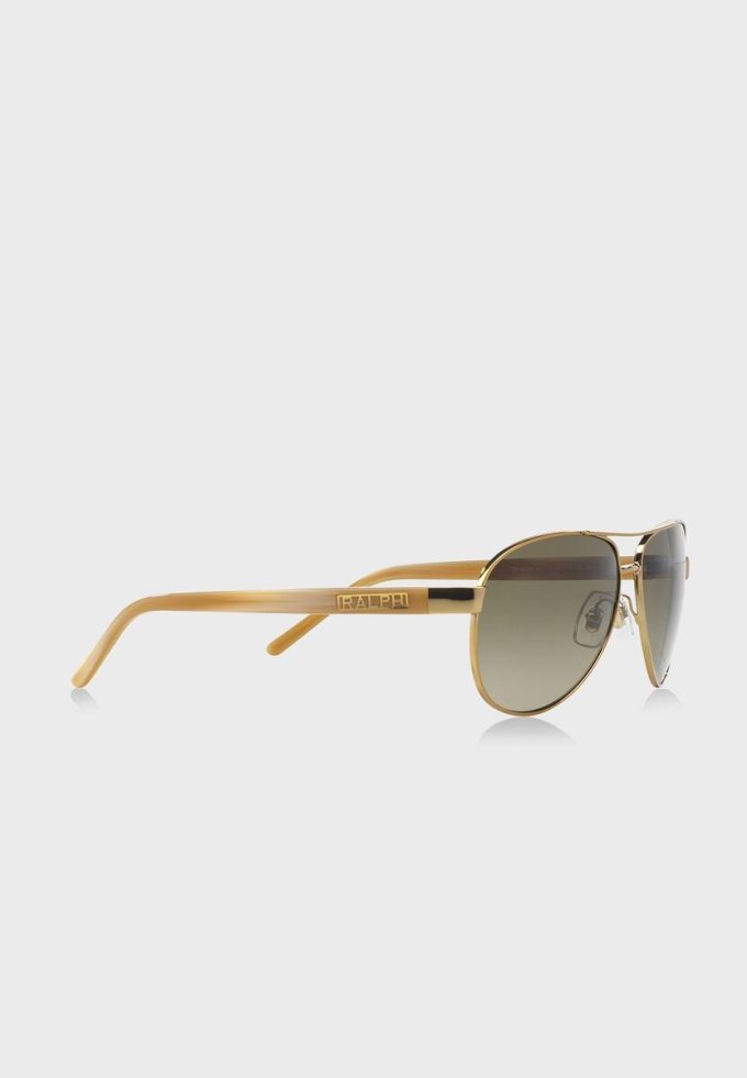 Lunettes de soleil aviateur dorées pour femme Ralph Lauren 0RA4004