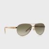 Lunettes de soleil aviateur dorées pour femme Ralph Lauren 0RA4004