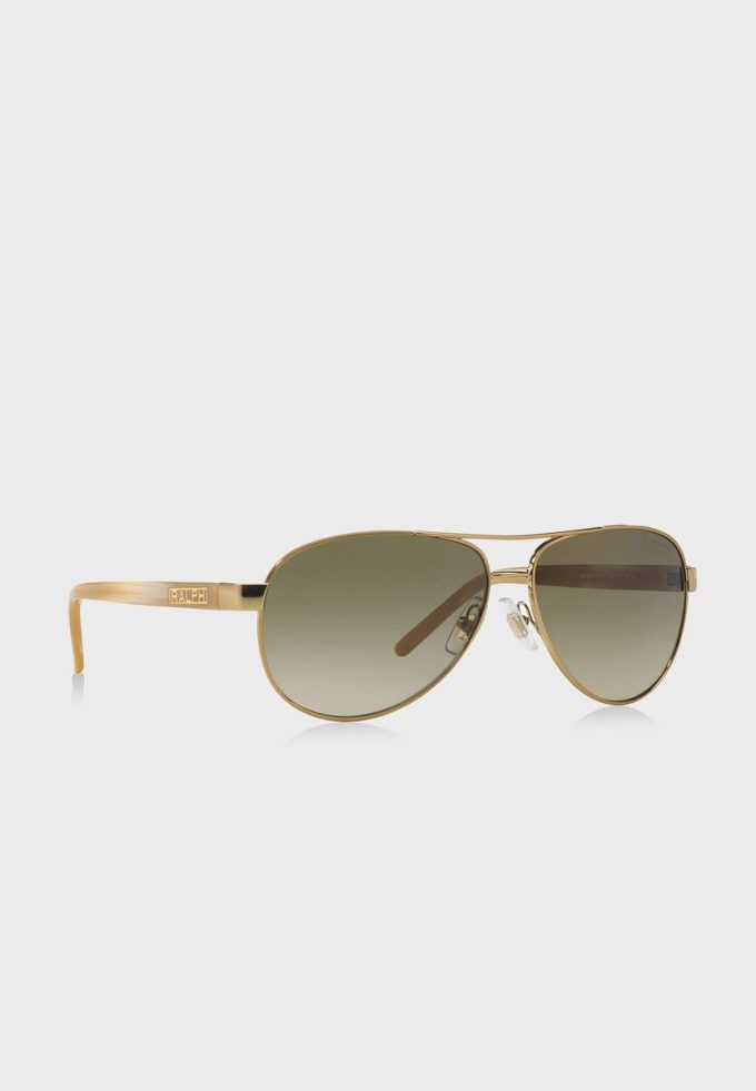 Lunettes de soleil aviateur dorées pour femme Ralph Lauren 0RA4004
