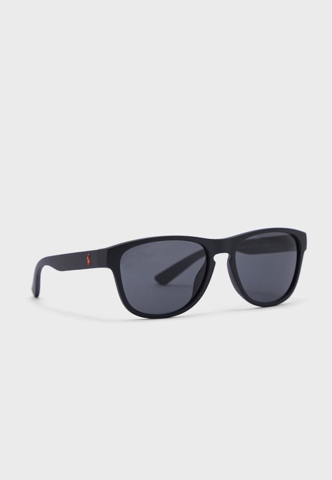 Lunettes de soleil carrées noires Ralph Lauren 0Ph4180U pour homme Lunettes de soleil carrées noires Ralph Lauren 0Ph4180U pour homme