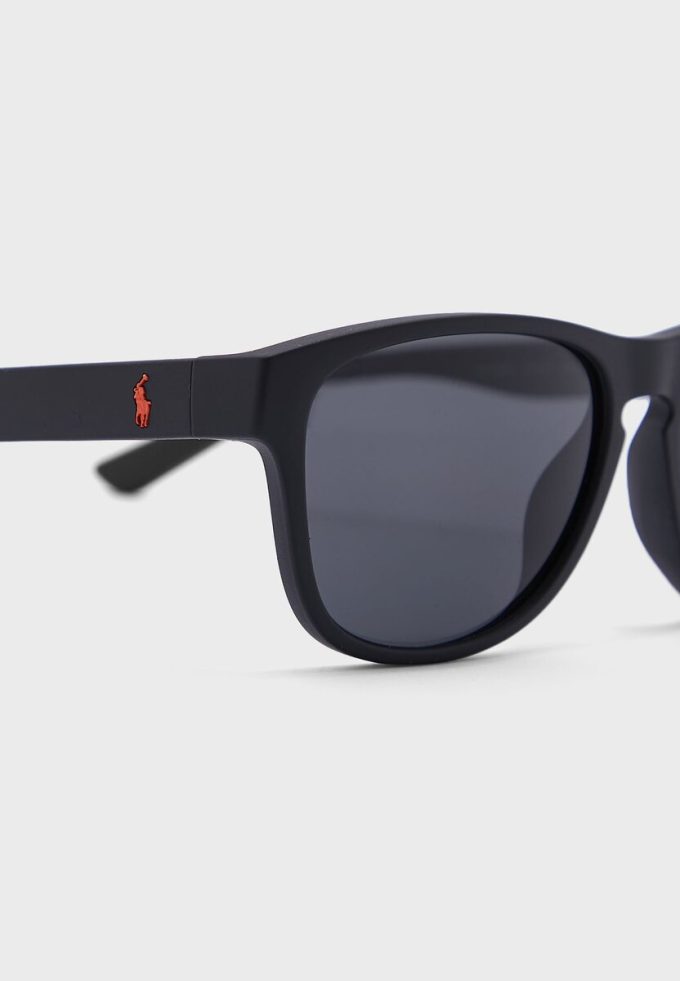 Lunettes de soleil carrées noires Ralph Lauren 0Ph4180U pour homme Lunettes de soleil carrées noires Ralph Lauren 0Ph4180U pour homme