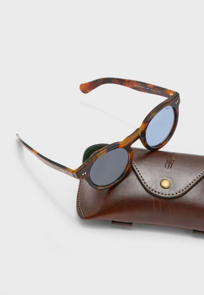 Lunettes de soleil marron Ralph Lauren 0PH4165 pour homme