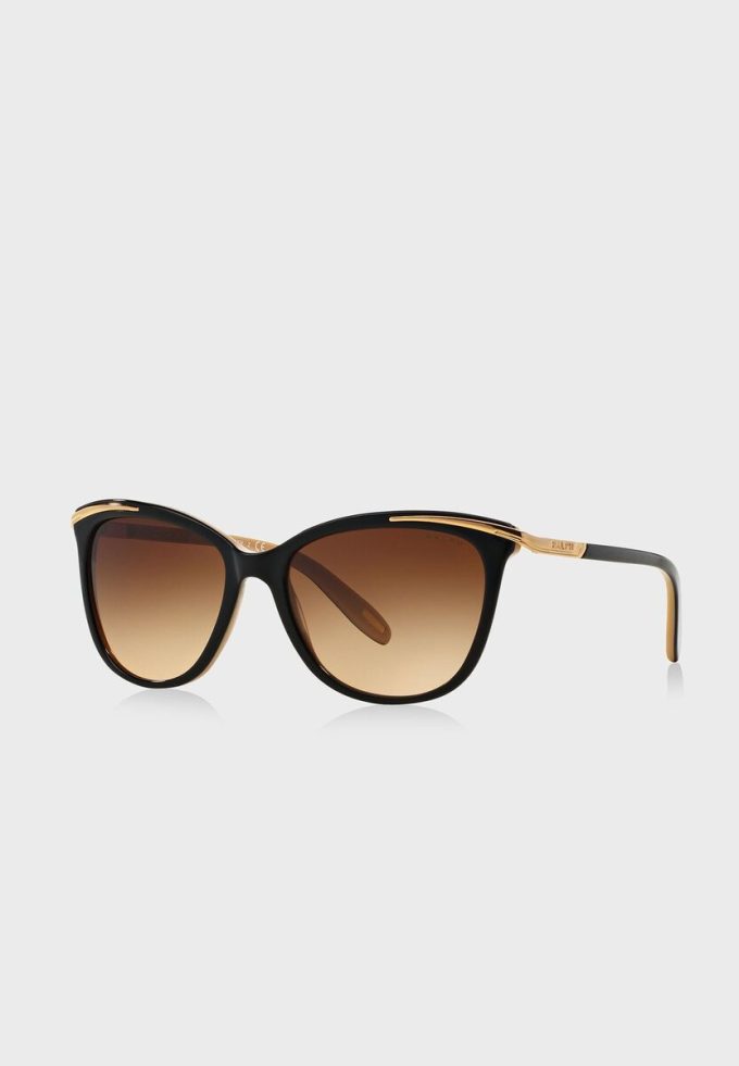 Lunettes de soleil œil de chat dorées pour femme Ralph Lauren 0RA5203
