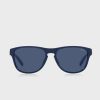 Lunettes de soleil ovales bleues Ralph Lauren pour homme