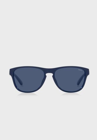 Lunettes de soleil ovales bleues Ralph Lauren pour homme