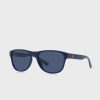 Lunettes de soleil ovales bleues Ralph Lauren pour homme