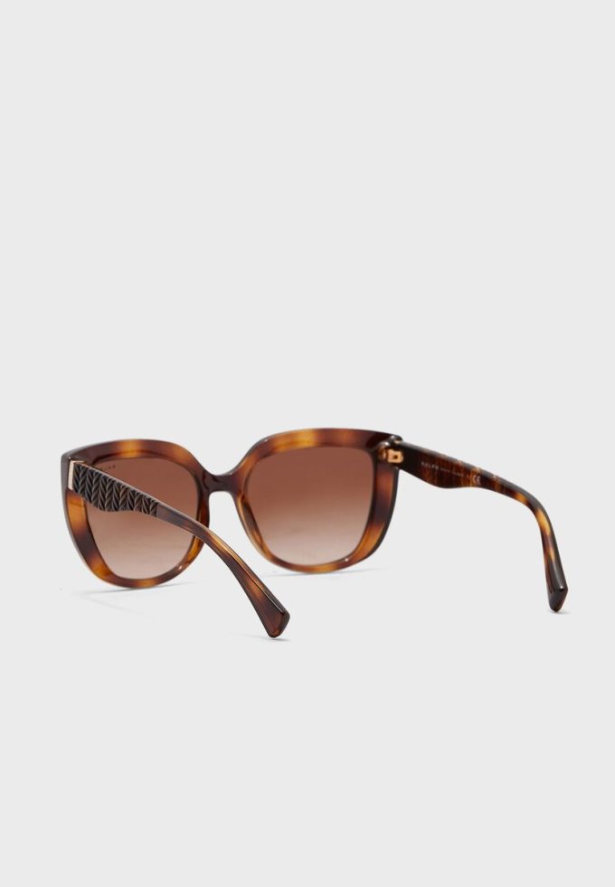 Lunettes de soleil papillon marron Ralph Lauren 0Ra5254 pour femme Lunettes de soleil papillon marron Ralph Lauren 0Ra5254 pour femme