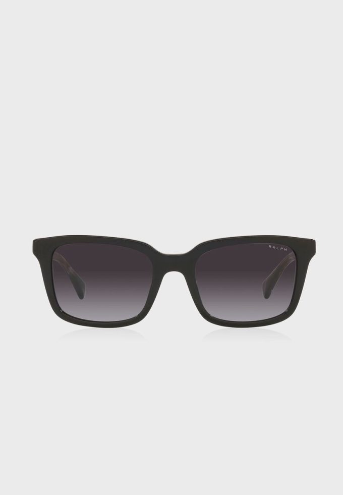 Lunettes de soleil rectangulaires noires Ralph Lauren 0Ra5287 pour femme Lunettes de soleil rectangulaires noires Ralph Lauren 0Ra5287 pour femme