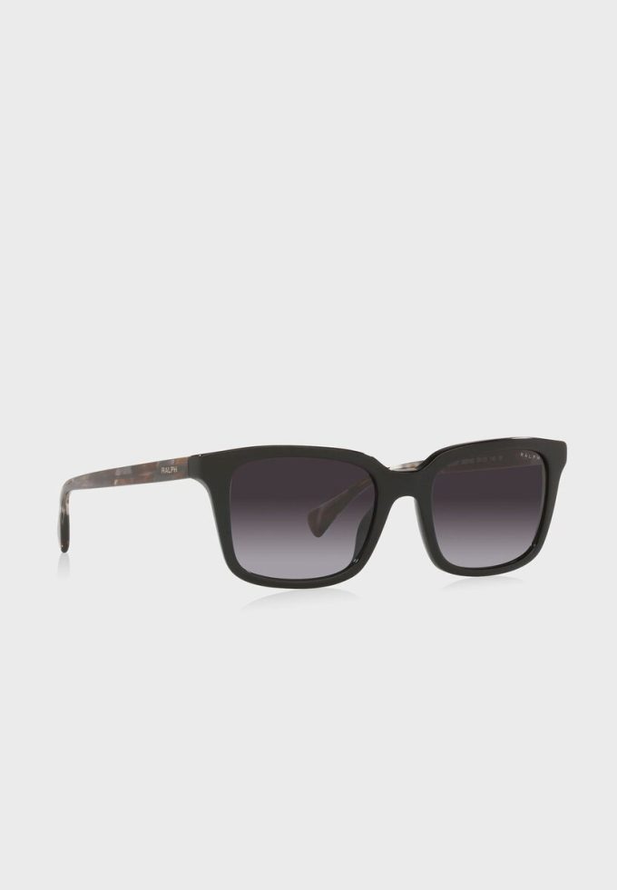 Lunettes de soleil rectangulaires noires Ralph Lauren 0Ra5287 pour femme Lunettes de soleil rectangulaires noires Ralph Lauren 0Ra5287 pour femme