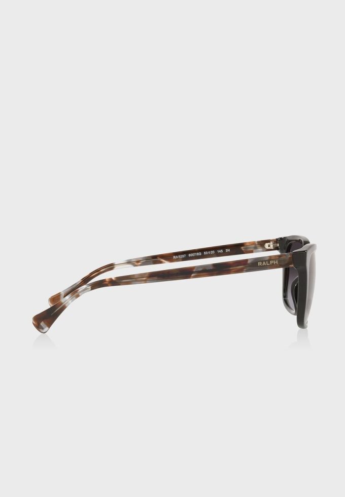 Lunettes de soleil rectangulaires noires Ralph Lauren 0Ra5287 pour femme Lunettes de soleil rectangulaires noires Ralph Lauren 0Ra5287 pour femme