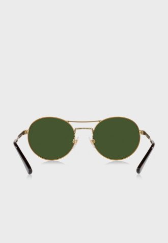 Lunettes de soleil rondes dorées pour homme Ralph Lauren 0Ph3142